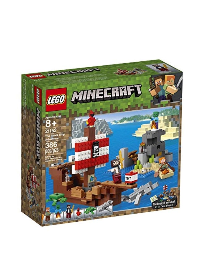 ليغو مجموعة بناء ماينكرافت ذا بايريت شيب أدفينتشر المكونة من 386 قطعة, طراز 21152 - Image 4