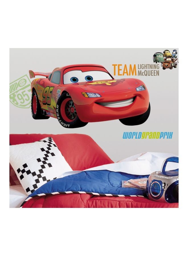 RoomMates - Lightning Mcqueen Wall Stickers Red/White/Yelloe 46x13x2.5centimeter - Image 1