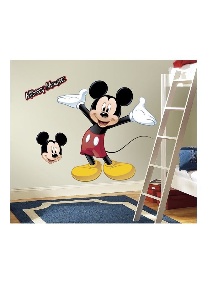 Mickey Mouse Giant Wall Sticker Red/Yellow/Black 46x13x2.5centimeter
