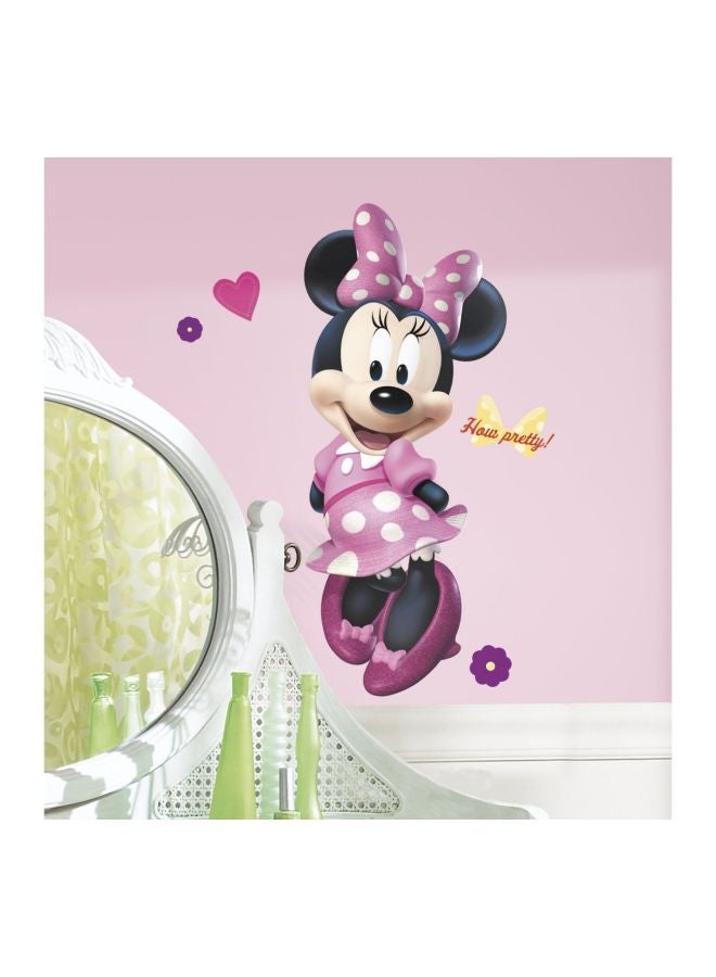 RoomMates - Minnie Mouse Wall Stickers Pink/Black/White 101.6x45.7cm - Image 1