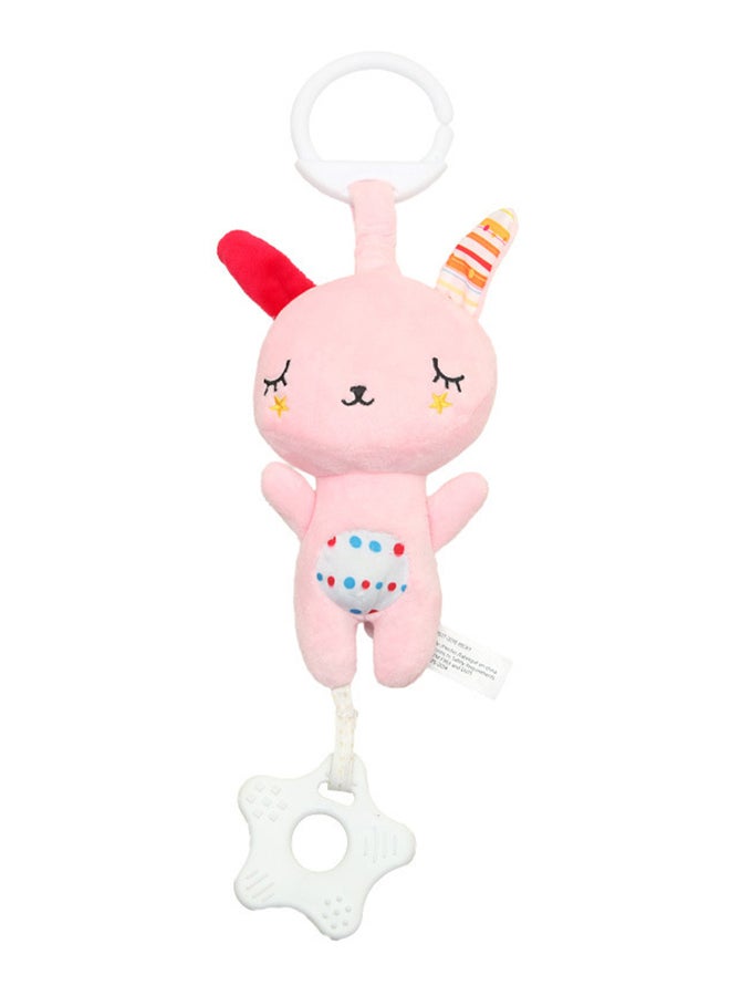 Baby Multi-Functional Bear-Rabbit Dental Gum Pendant Plush Movement Sounding Music Toy 0.46kg  - Image 1