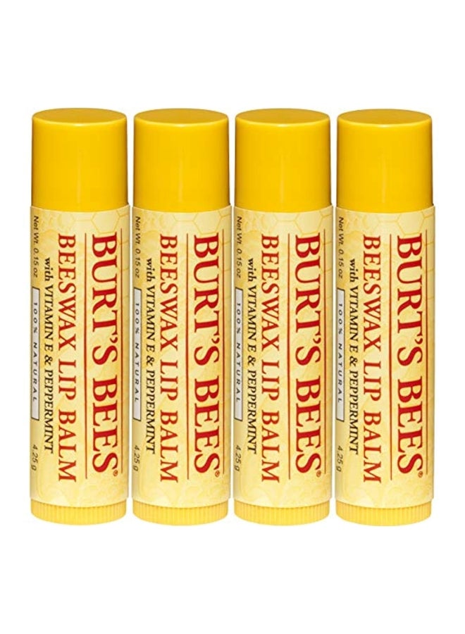 بيرتس بيز مجموعة مرطبات شفاه مكونة من 4 قطع - Image 1