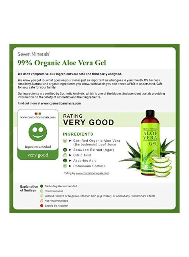 Seven Minerals Organic Aloe Vera Gel Clear - Image 3