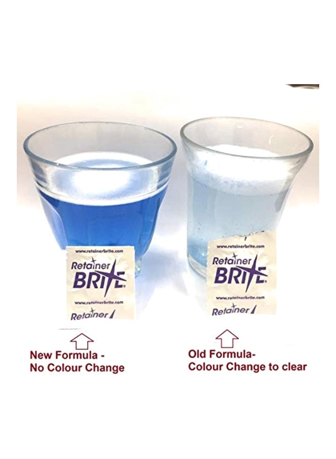 ريتينر برايت مجموعة أقراص تنظيف طقم الأسنان مكونة من 96 قطعة أبيض - Image 4