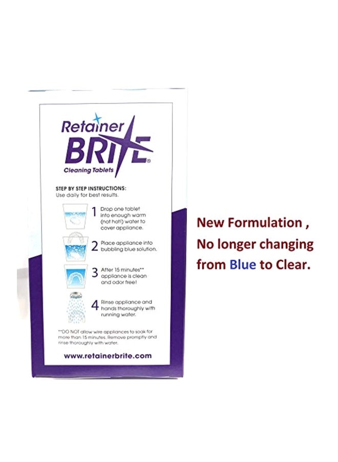 ريتينر برايت مجموعة أقراص تنظيف طقم الأسنان مكونة من 96 قطعة أبيض - Image 5