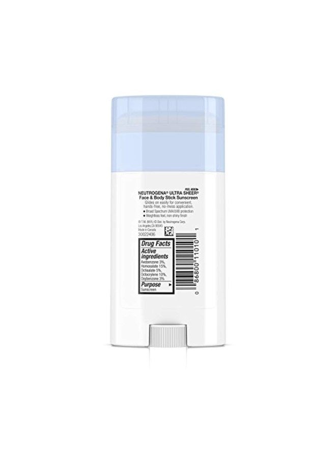 Neutrogena - Ultra Sheer Face And Body Sunscreen Stick SPF70 - Image 1