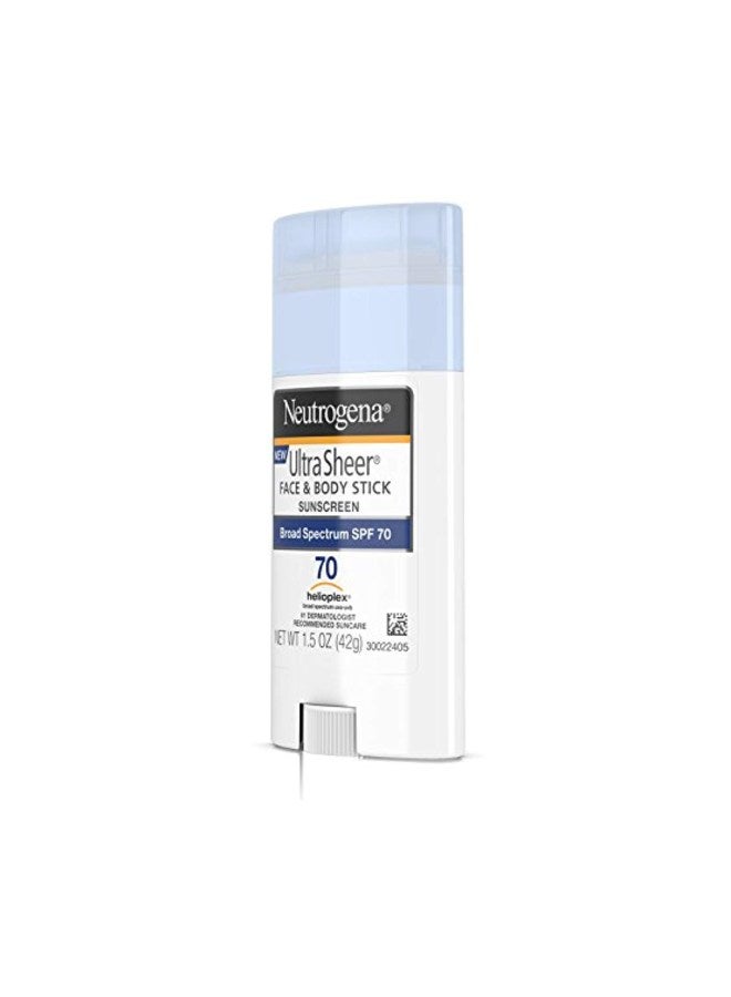 Neutrogena - Ultra Sheer Face And Body Sunscreen Stick SPF70 - Image 1