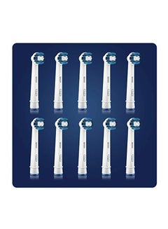 Oral-B 10-Piece Replacement Rechargeable Toothbrush Head White/Blue  - Image 5