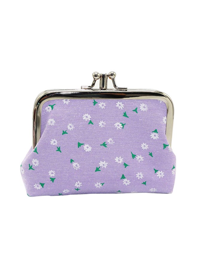 Bluelans Fashion Double Layer Coin Case 11x9cm Purple  - Image 1
