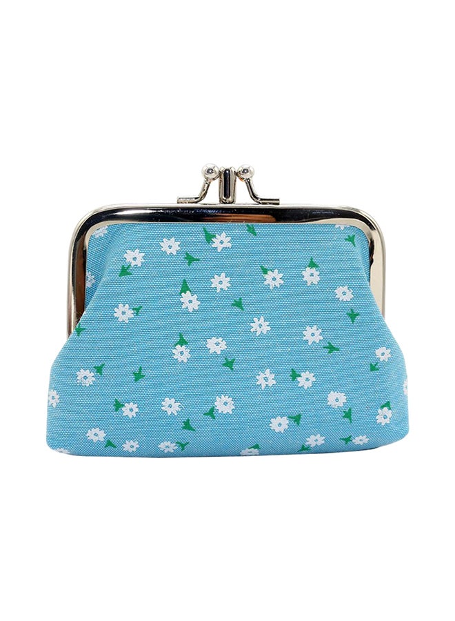 Bluelans Fashion Double Layer Coin Case 11x9cm Blue  - Image 1