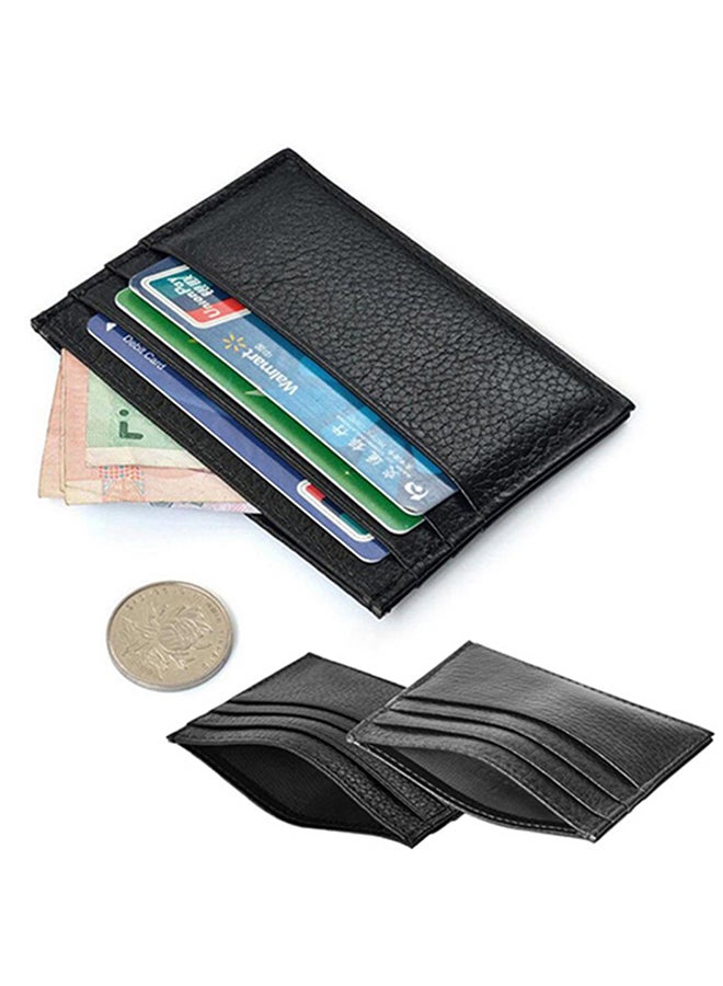 Bluelans Slim Credit Card Holder 10.3x7.6cm Black  - Image 2