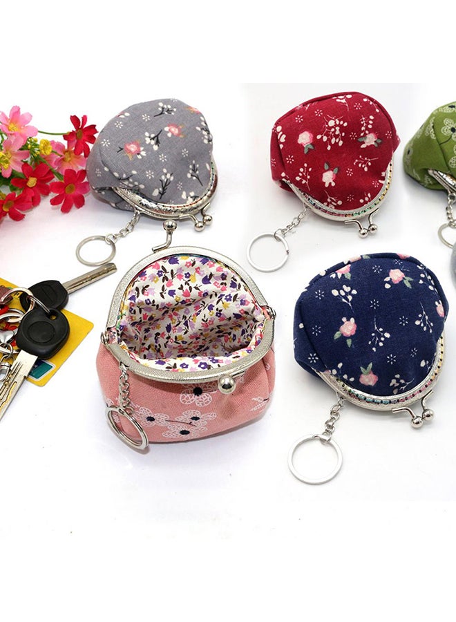 Bluelans Vintage Lady Keychain Wallet 8.5x8.5x5cm Red  - Image 4