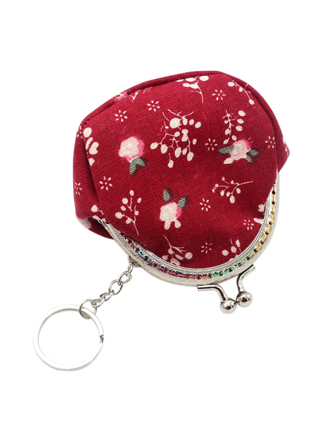 Bluelans Vintage Lady Keychain Wallet 8.5x8.5x5cm Red  - Image 1