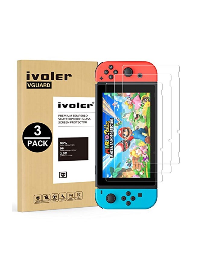 ivoler 3-Piece Tempered Glass Screen Protector For Nintendo Switch - Image 1
