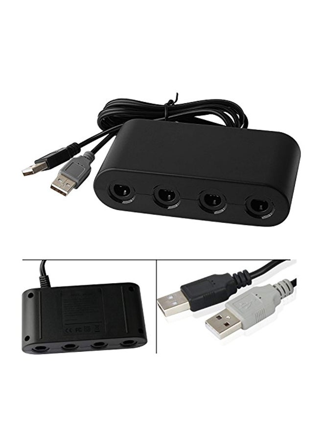 Oussirro - Gamecube Controller Adapter For Nintendo Switch Black - Image 1