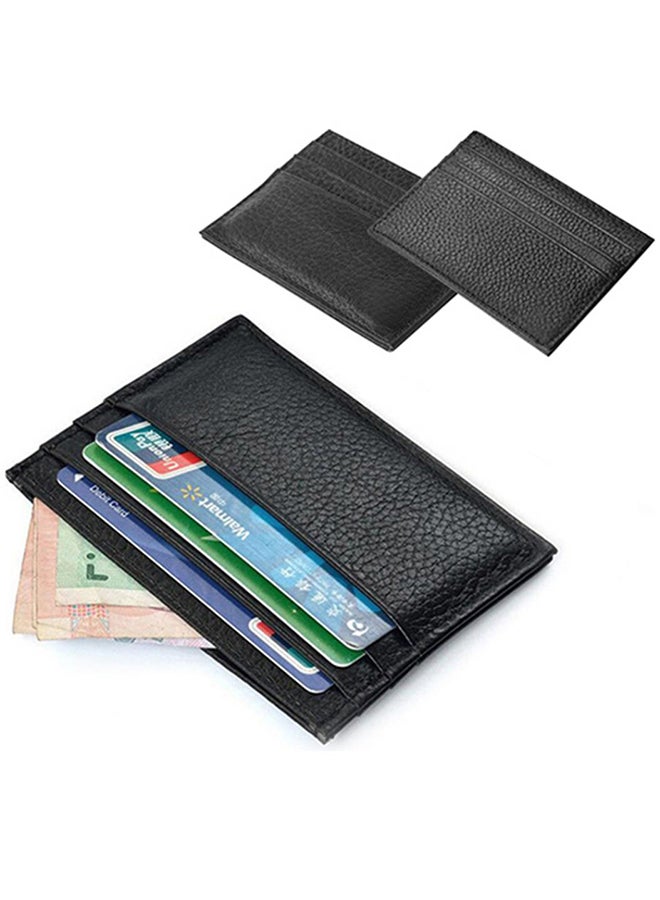 Bluelans Slim Credit Card Holder 10.3x7.6cm Black  - Image 4