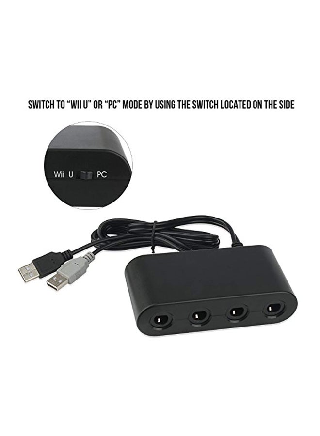 Oussirro - Gamecube Controller Adapter For Nintendo Switch Black - Image 1