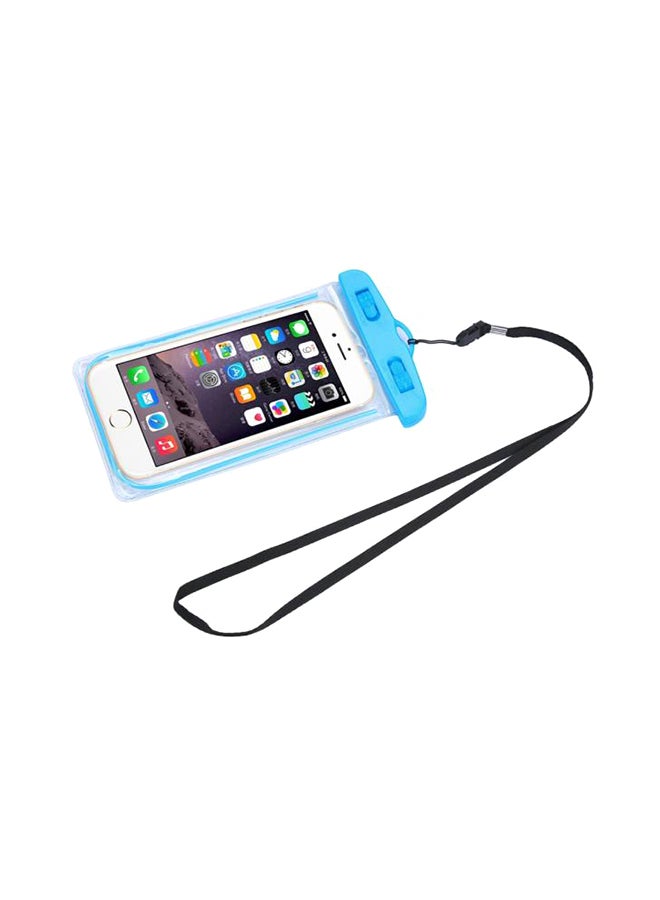 Travel Swimming Waterproof Bag Case Cover For 5.5 Inch Cell Phone Blue - Image 1