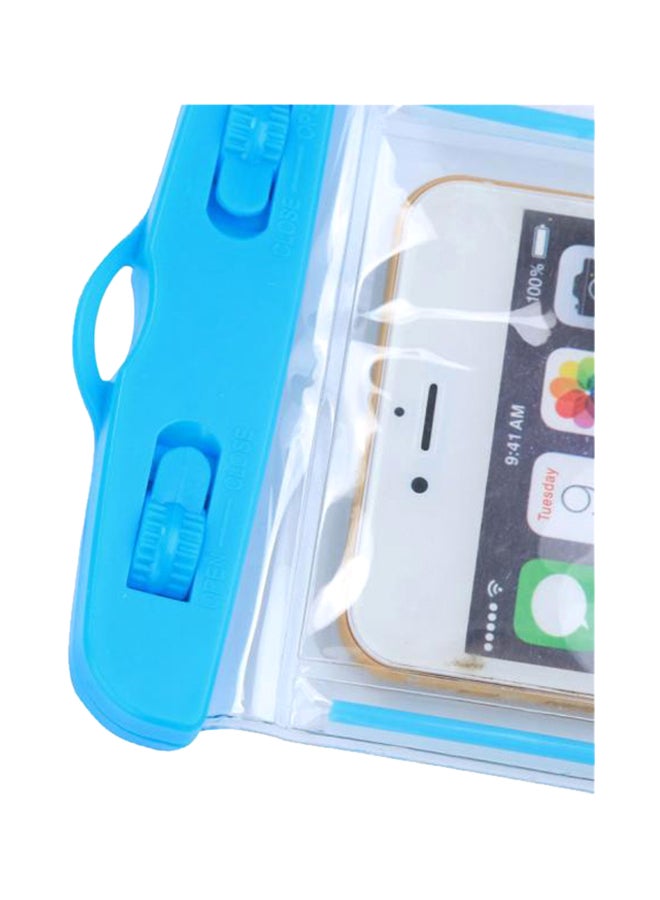 Travel Swimming Waterproof Bag Case Cover For 5.5 Inch Cell Phone Blue - Image 4