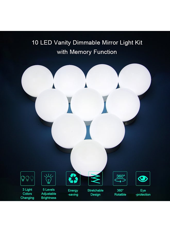 Generic - 10 LED Dimmable Mirror Light White 45x45x51 cmcm - Image 1