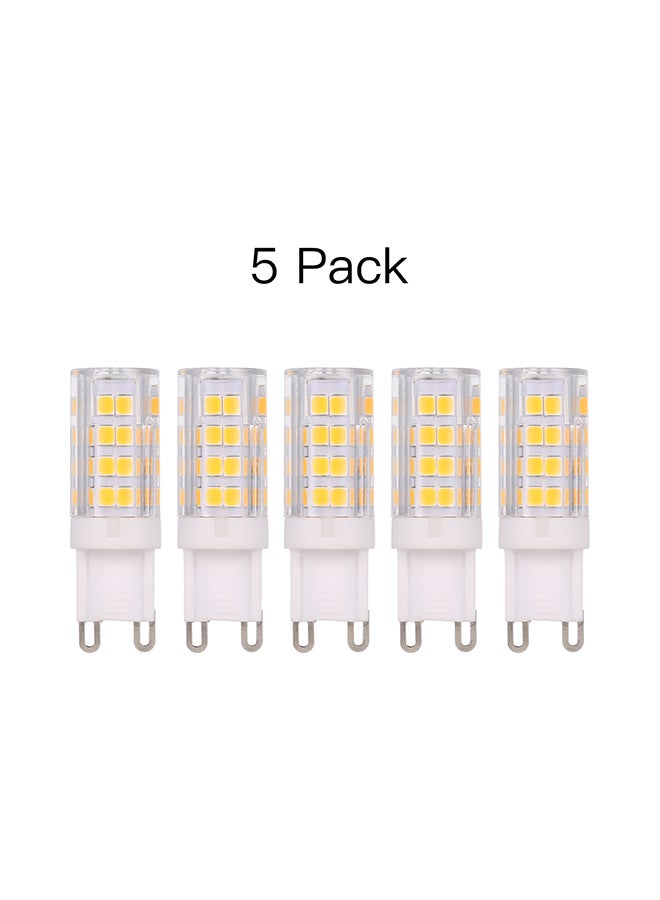 Generic - 5-Piece AC 220-240V 5W LED 45W Halogen Bulb Set Multicolour 0.079kg - Image 1