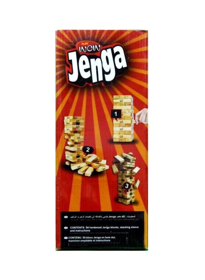 WOW 54-Piece Jenga Hardwood Block Set 5341 - Image 1