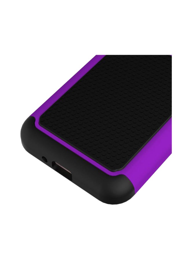 Generic - Rubber Hybrid Hard Case Cover For Samsung Galaxy J1(2016) Black/Purple - Image 1