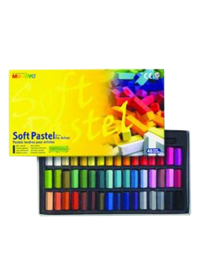 Mungyo - 48-Piece Soft Pastel Set Multicolour - Image 1
