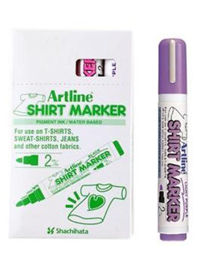 Artline 4-Piece Shirt Marker Set Light Purple