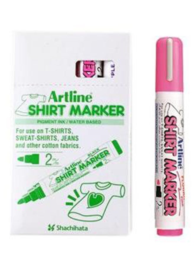 Artline 4-Piece Shirt Marker Set Fluo Pink