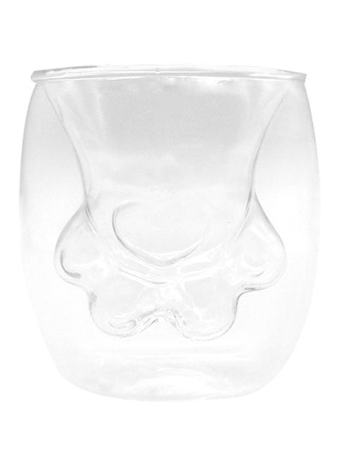 Double Layer Hot Resistant Cat Claw Mugs Clear 250grams