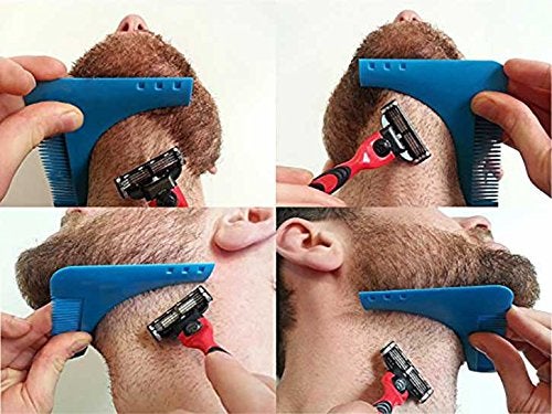 هاوس أوف كويرك مشط بيرد شيبر لتصفيف اللحية وتحديد شكلها أزرق 0.39370078700x4.72440944400x5.11811023100بوصة - Image 4