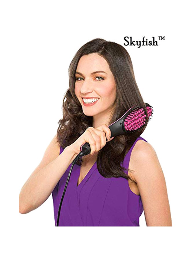 Skyfish Simply Ceramic Straight Hair Straightener Brush Black 11.81102361000x3.93700787000x11.81102361000inch  - Image 1