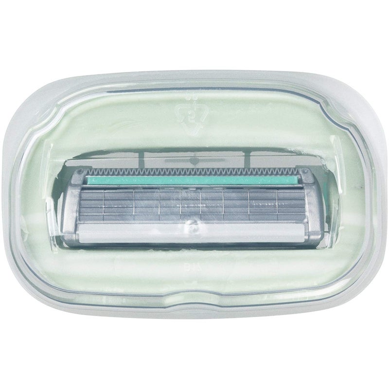 schick 3-Piece Intuition Sensitive Care With Natural Aloe Moisturizing Razor Blade Refills Multicolour 3.8x1.8x4.3inch  - Image 2