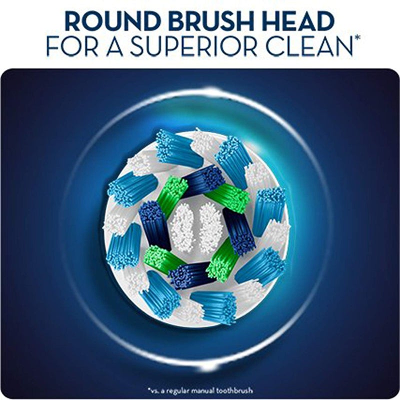 Oral-B - Pro 600 Cross Action Electric Rechargeable Toothbrush White/Blue 1x1x1cm - Image 1