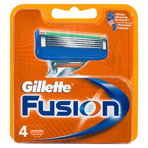 Gillette 4-Piece Fusion Manual Shaving Razor Blades Multicolour 40.8grams  - Image 1
