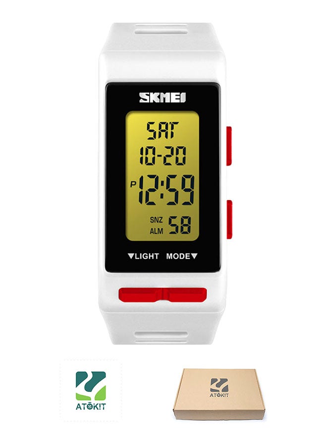سكمي ساعة رقمية رياضية من الجلد الصناعي للأطفال طراز 1362 للأطفال - Image 1