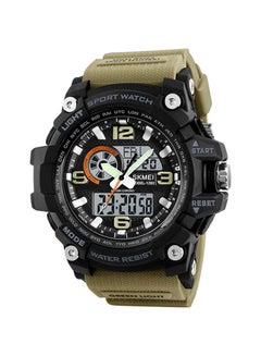 Boys' Outdoor Waterproof Electronic PU Leather Analog + Digital Watch 1283