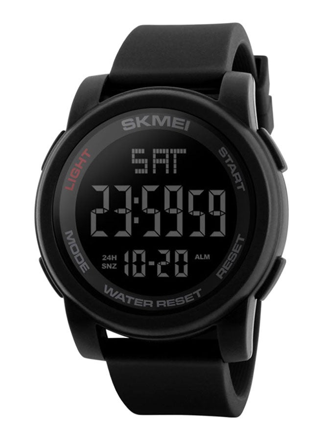 SKMEI Men's Outdoor Sport PU Leather Digital Watch 1257  - Image 2