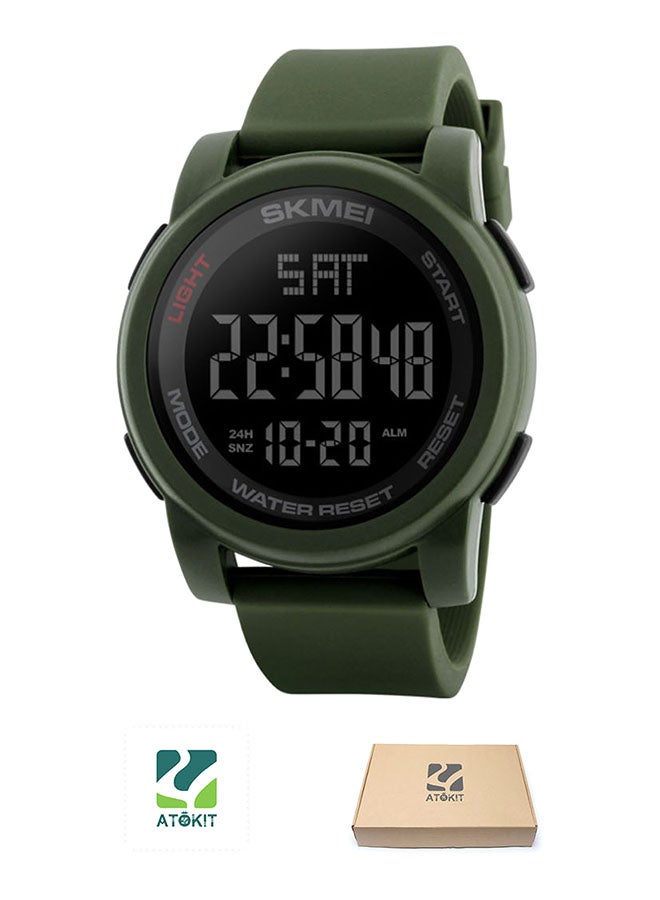 SKMEI - Men's Outdoor Sport PU Leather Digital Watch 1257 - Image 1