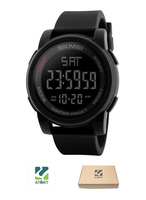 Men's Outdoor Sport PU Leather Digital Watch 1257