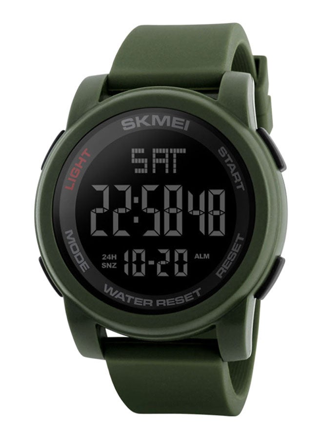 SKMEI - Men's Outdoor Sport PU Leather Digital Watch 1257 - Image 1
