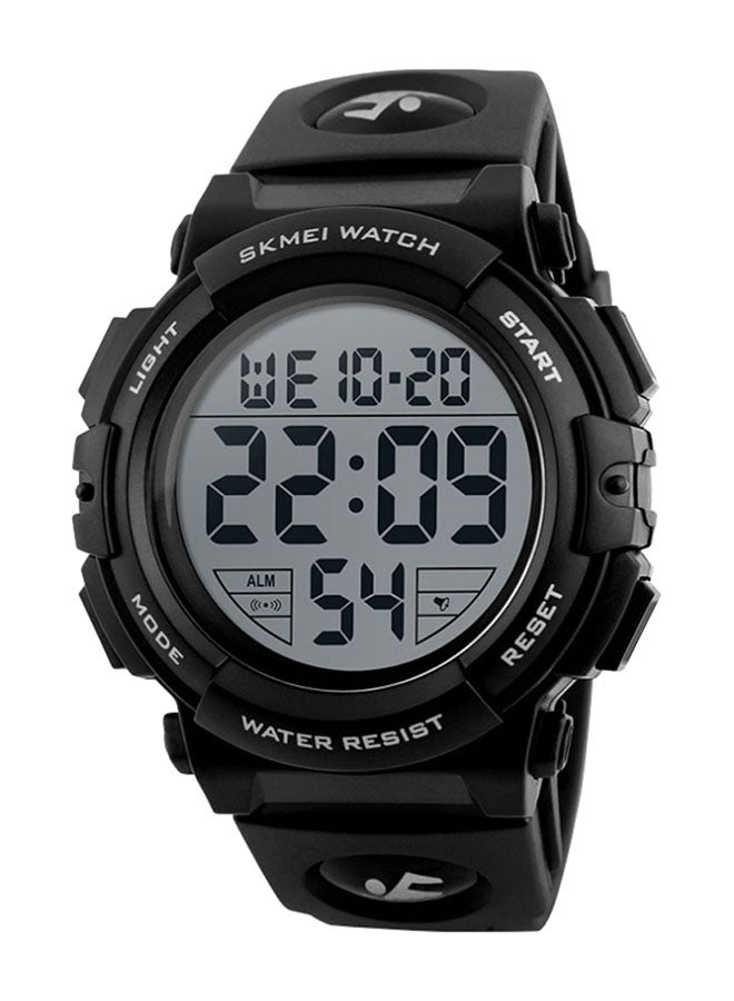 SKMEI - men Outdoor Sport Waterproof Resin Leather Digital Watch 1258 - Image 1