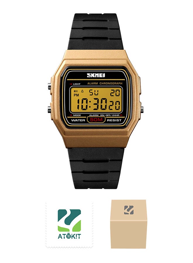 سكمي ساعة رقمية رياضية بسوار من الجلد الصناعي طراز 1412 للأطفال - Image 1