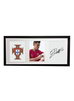 Boomah Accessories Ronaldo Portugal Autographed Framed Poster 50 x 23centimeter 