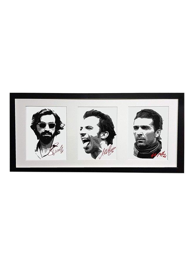 Boomah Accessories Juventus Legends(Buffon-Del Piero-Pirlo)Autographed  Framed Artwork 50 x 23cm 