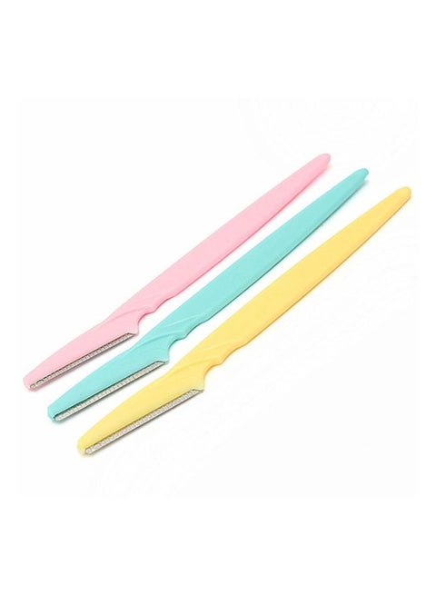 Set Of 3 Eyebrow Razor Multicolour