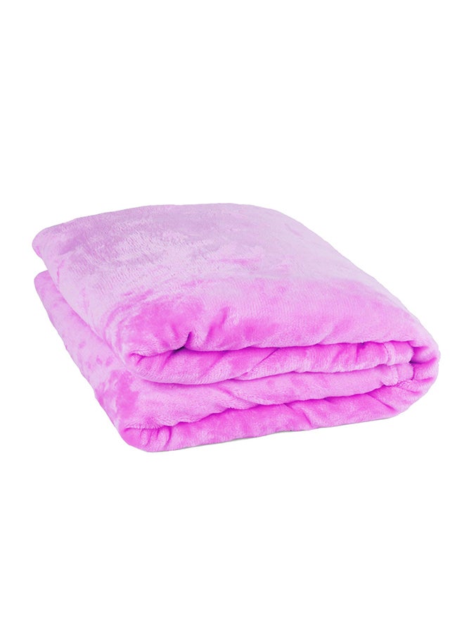 Mintra - Microfiber Blanket Pink 220X180cm - Image 1