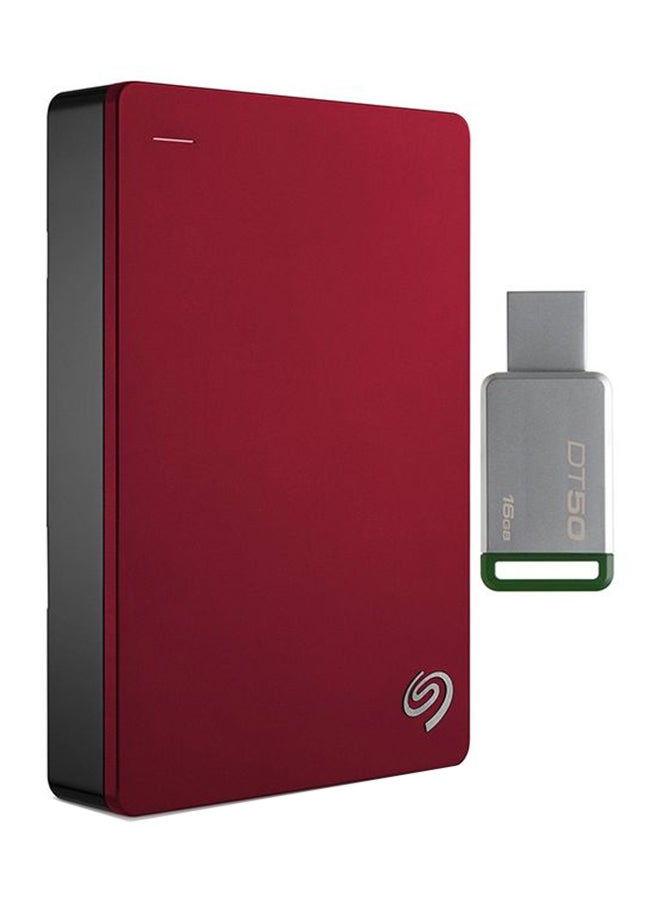 سيجيت - Backup Plus Portable External Hard Drive 4TB With 16GB Data Traveler USB 3.1 Flash Drive 4TB 4.0 TB - Image 1