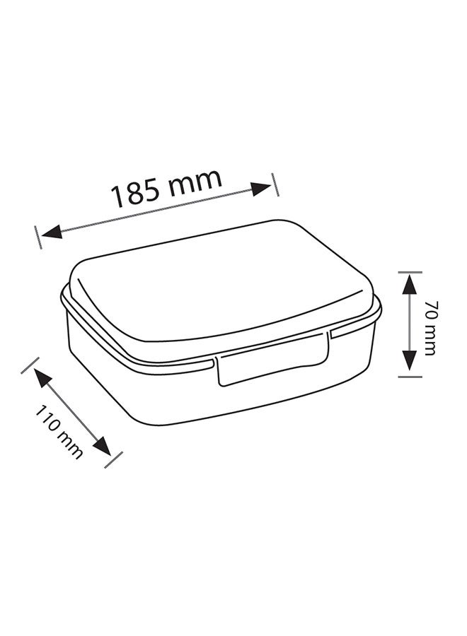 منترا صندوق غداء مربع برتقالي كلاسيكي 1.4لترات  - Image 2